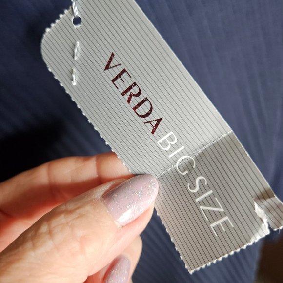 Gorgeous Dress Dark Navy by Verda Code 430101+ Gorgeous Necklace 2XL New Tag On - Picture 7 of 12